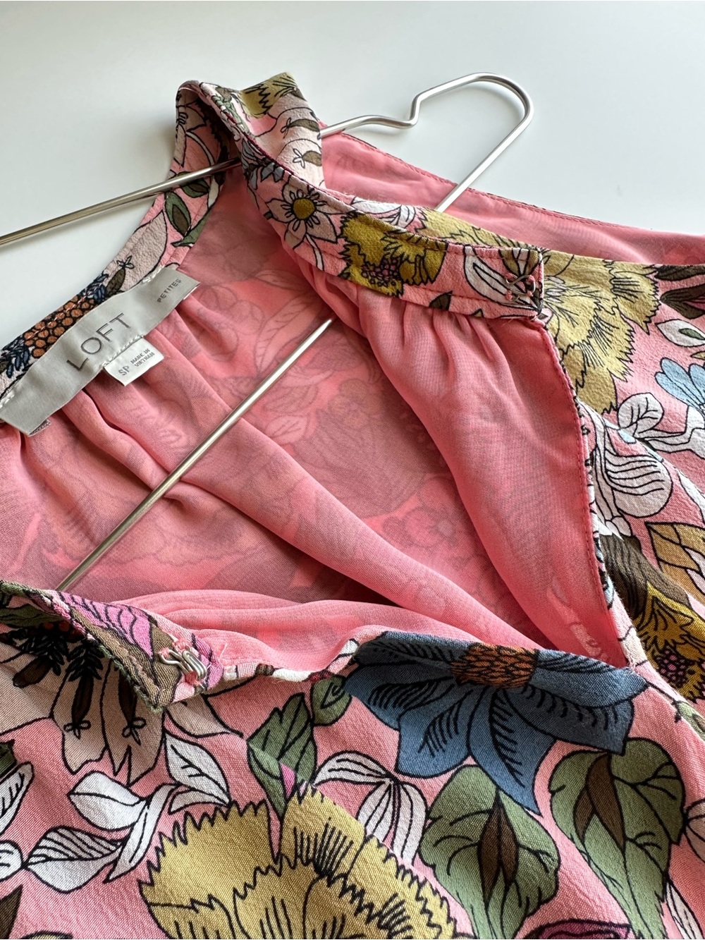 LOFT Petite Floral Summer Dress Size 2P - Picture 6 of 12